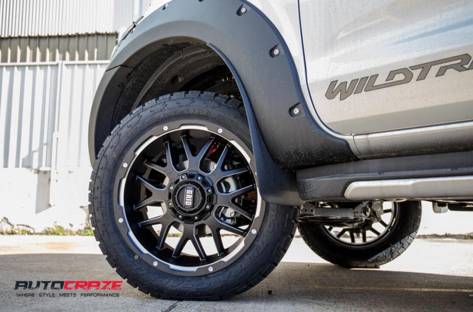 FORD RANGER GD02 MATTE BLACK MILLED ACCENTS